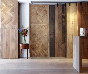 Waxed floors showroom