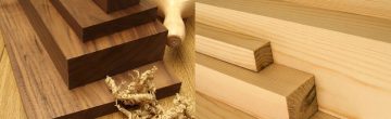 Hardwood and softwood timber