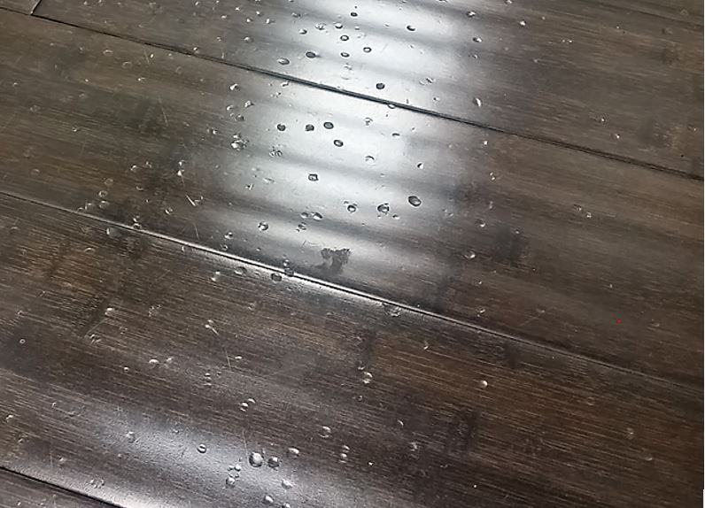 stiletto damage to wood flooring